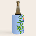 The Floopy Planter, Abstract Flower Pot Illustration, Pop Bohemian Eclectic Botanical, Flower Colorful Blossom Wine Chiller Gallery Image 2