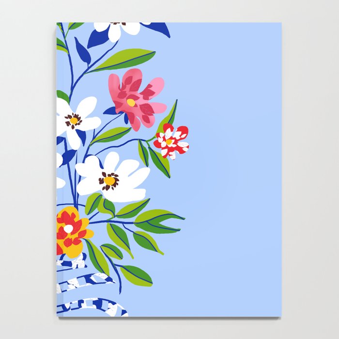 The Floopy Planter, Abstract Flower Pot Illustration, Pop Bohemian Eclectic Botanical, Flower Colorful Blossom Notebook Gallery Image 4