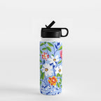 The Floopy Planter, Abstract Flower Pot Illustration, Pop Bohemian Eclectic Botanical, Flower Colorful Blossom Water Bottle Gallery Image 1