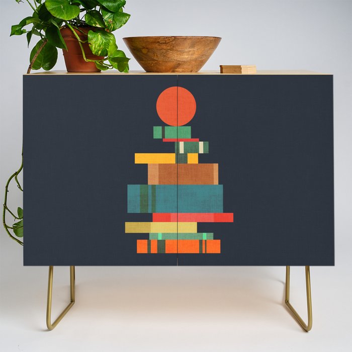Book stack with a ball Credenza Gallery Image 1