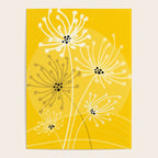 Yellow Queen Anne's Lace Illustration Poster Gallery Image 4