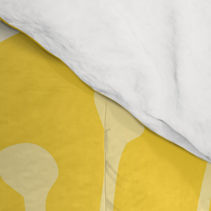 Yellow Queen Anne's Lace Illustration Comforter Gallery Image 4