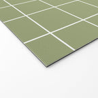 Hand Drawn Grid Green Welcome Mat Gallery Image 2