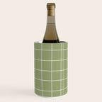 Hand Drawn Grid Green Wine Chiller Gallery Image 1
