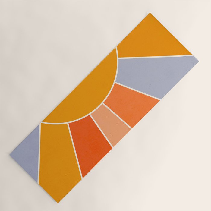 Sunburst - dusk Yoga Mat Gallery Image 1