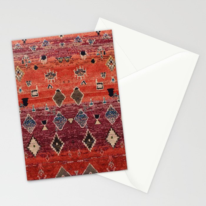 Traditional Oriental Moroccan Rug Design Stationery Card Gallery Image 2