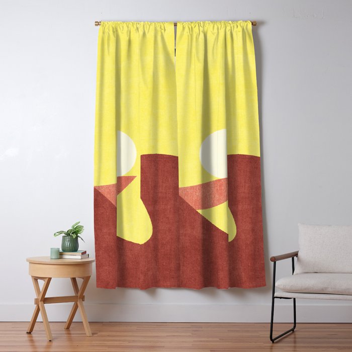LANDSHAPES / Desert - Sunset Window Curtain Gallery Image 5