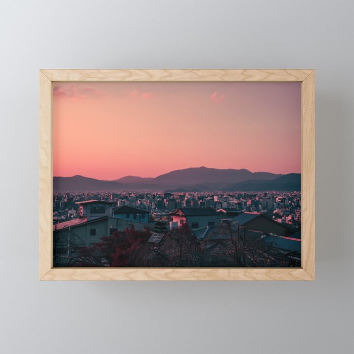 Kyoto sunset Mini Art Print Gallery Image 1