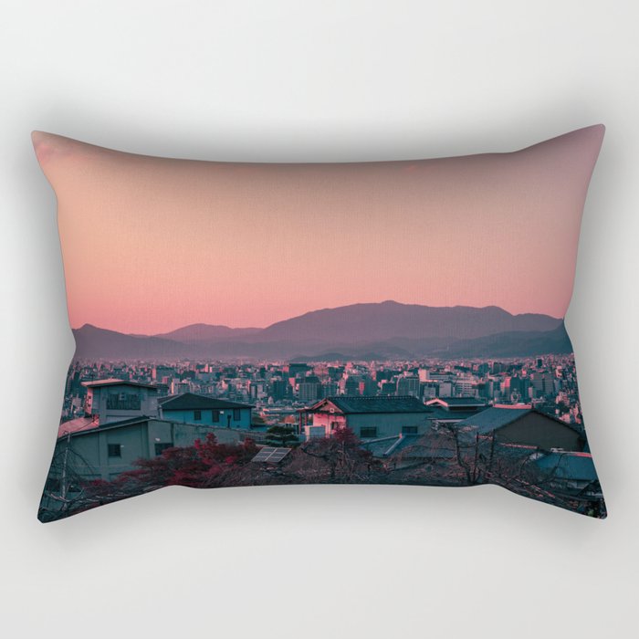 Kyoto sunset Rectangular Pillow Gallery Image 1