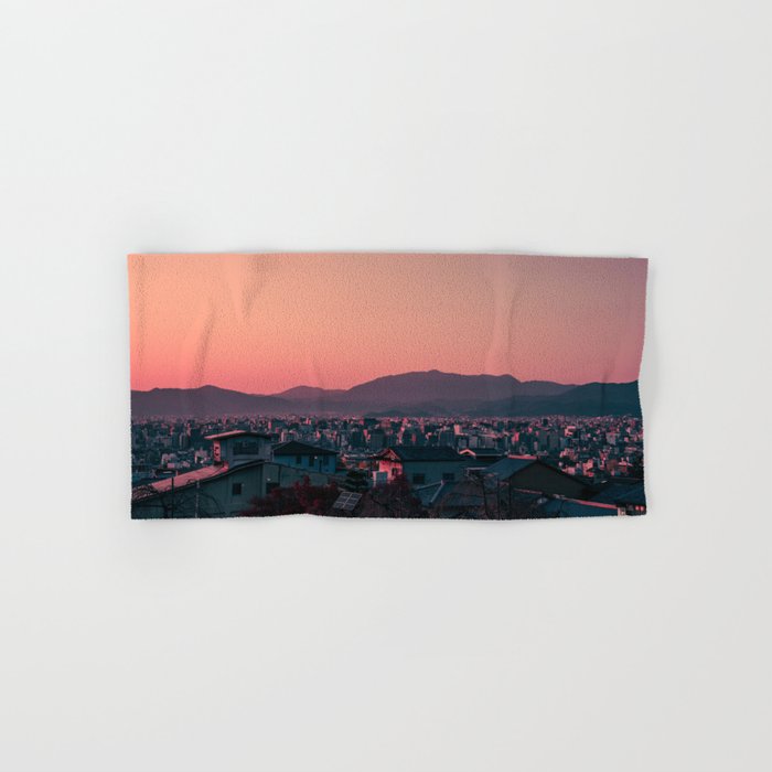 Kyoto sunset Bath Towel Gallery Image 1