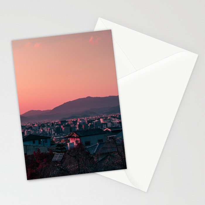 Kyoto sunset Stationery Card Gallery Image 2