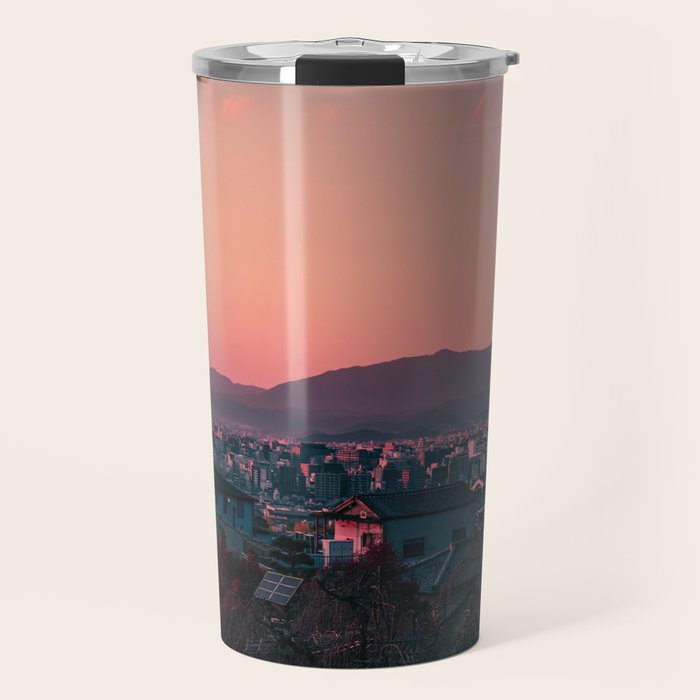 Kyoto sunset Travel Mug Gallery Image 1