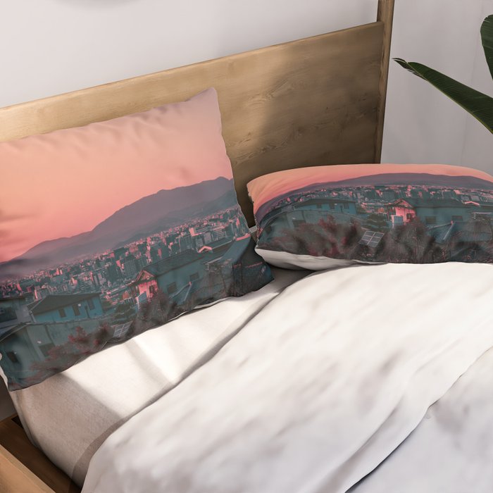 Kyoto sunset Pillow Sham Gallery Image 2