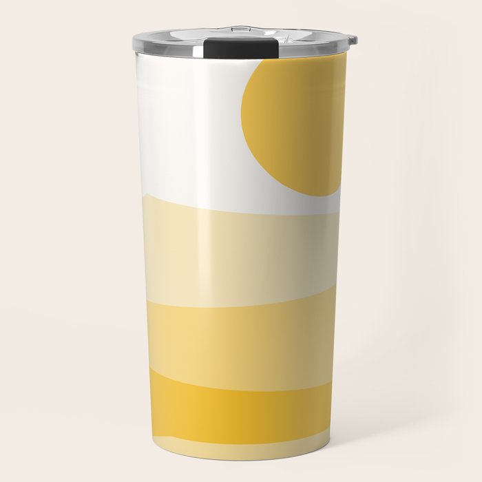 Abstract Landscape 09 Yellow Travel Mug Gallery Image 1