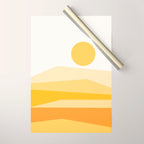 Abstract Landscape 09 Yellow Wrapping Paper Gallery Image 1