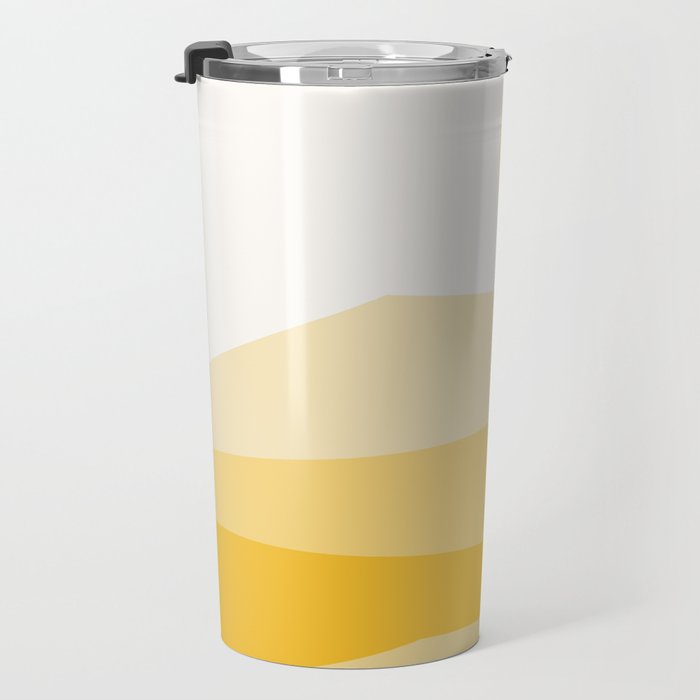 Abstract Landscape 09 Yellow Travel Mug Gallery Image 3