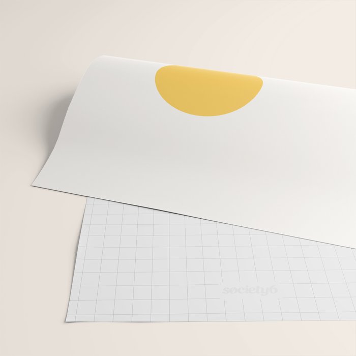 Abstract Landscape 09 Yellow Wrapping Paper Gallery Image 2