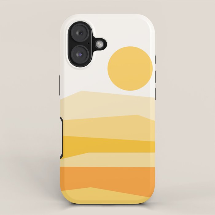 Abstract Landscape 09 Yellow iPhone Case Gallery Image 1