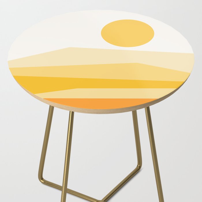 Abstract Landscape 09 Yellow Side Table Gallery Image 2