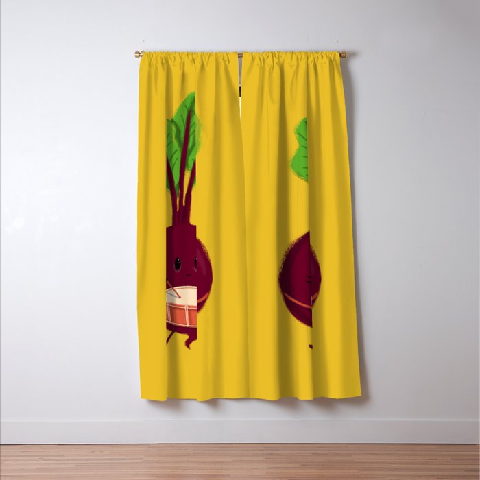 Beet's drum beat Window Curtain Gallery Image 3