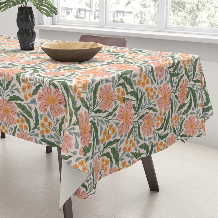 Mila I - boho nature inspired illustration Tablecloth Gallery Image 3