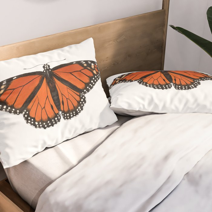 Monarch (Danaus plexippus) Pillow Sham Gallery Image 2