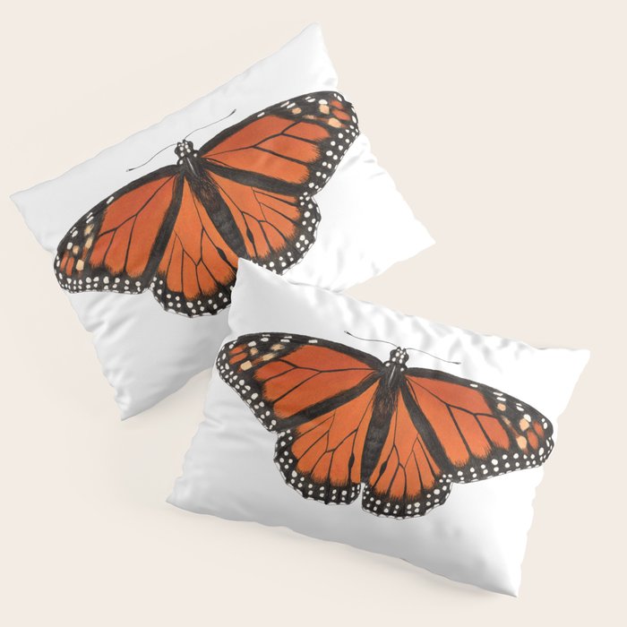Monarch (Danaus plexippus) Pillow Sham Gallery Image 1