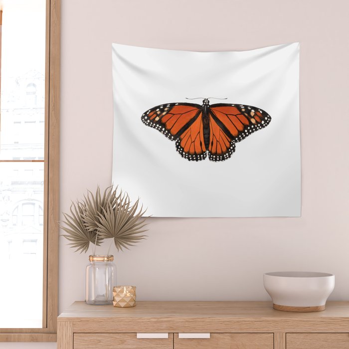 Monarch (Danaus plexippus) Wall Tapestry Gallery Image 2
