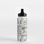 Washington DC toile gray Water Bottle Gallery Image 2