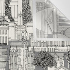 Washington DC toile gray Wall Tapestry Gallery Image 3