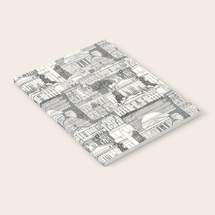 Washington DC toile gray Notebook Gallery Image 2