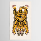 King Of The Jungle 01: Golden Tiger Edition Tablecloth Gallery Image 2