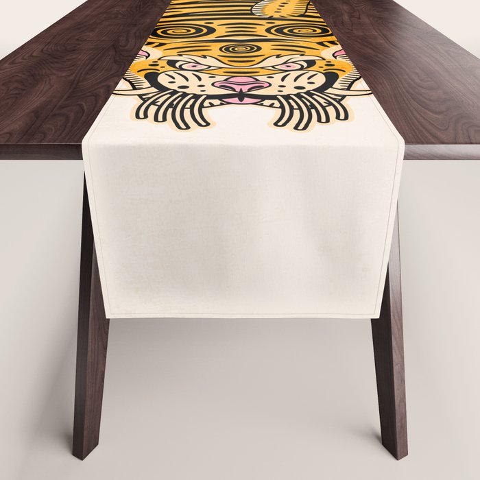 King Of The Jungle 01: Golden Tiger Edition Table Runner Gallery Image 1