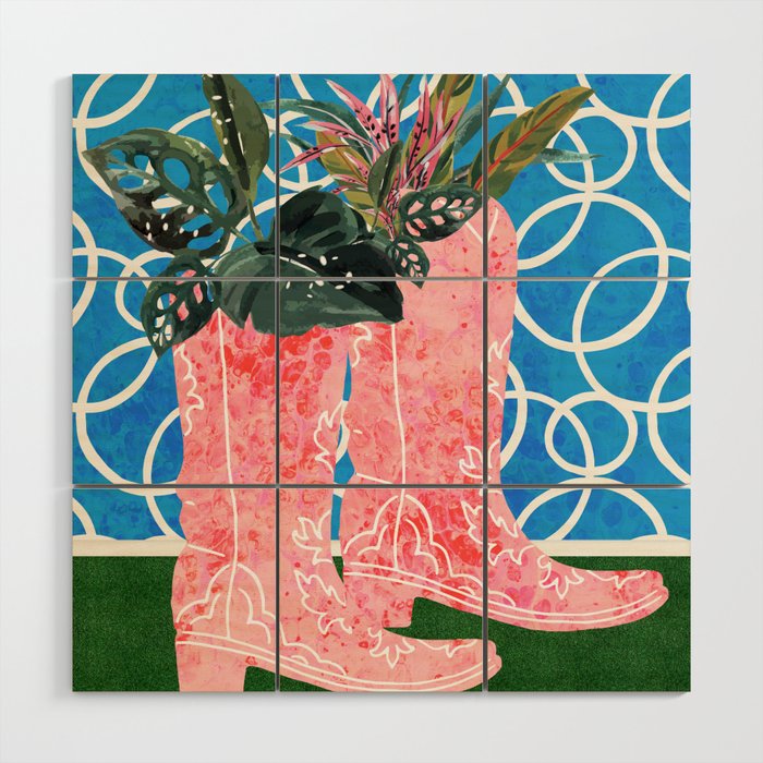 Shoe Planters Wood Wall Art Gallery Image 1