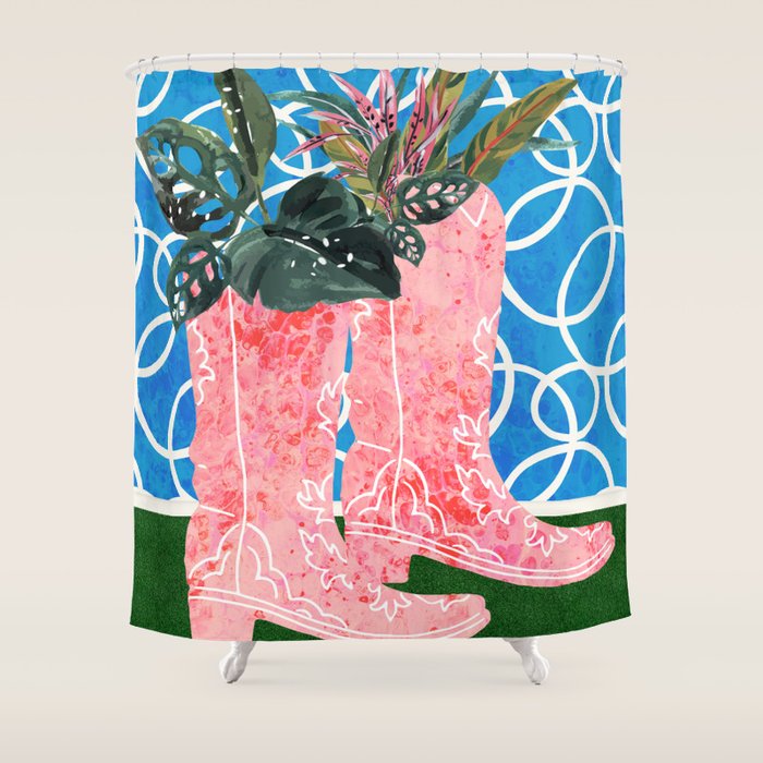 Shoe Planters Shower Curtain Gallery Image 1