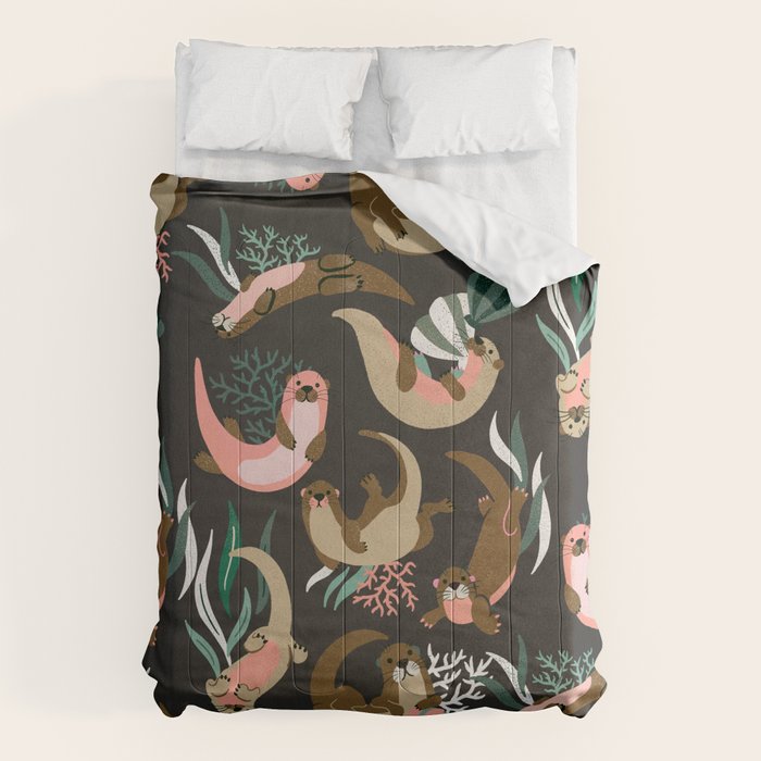 Otter Collection - Charcoal Comforter Gallery Image 1