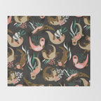 Otter Collection - Charcoal Throw Blanket Gallery Image 2
