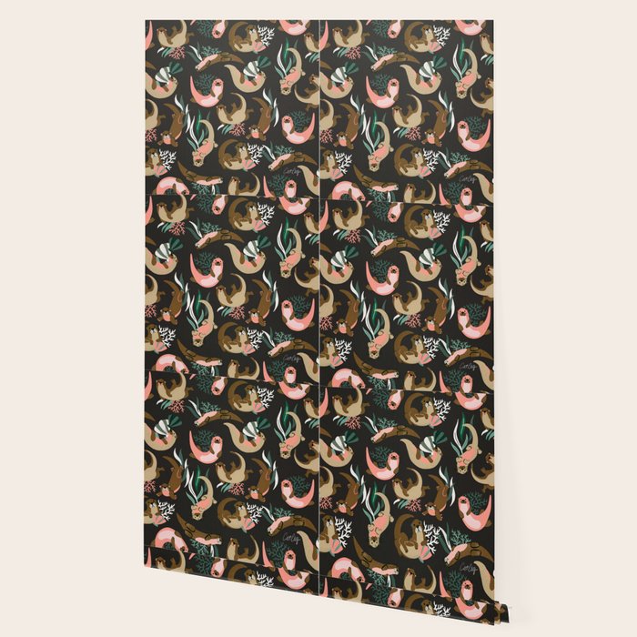 Otter Collection - Charcoal Wallpaper Gallery Image 2