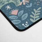 Folk Dinosaurs in Blue Desk Mat Gallery Image 4