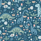 Folk Dinosaurs in Blue Coffee Mug Gallery Image 2
