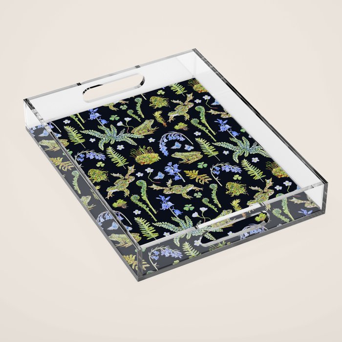Frolicking Frogs and Ferns Acrylic Tray Gallery Image 1
