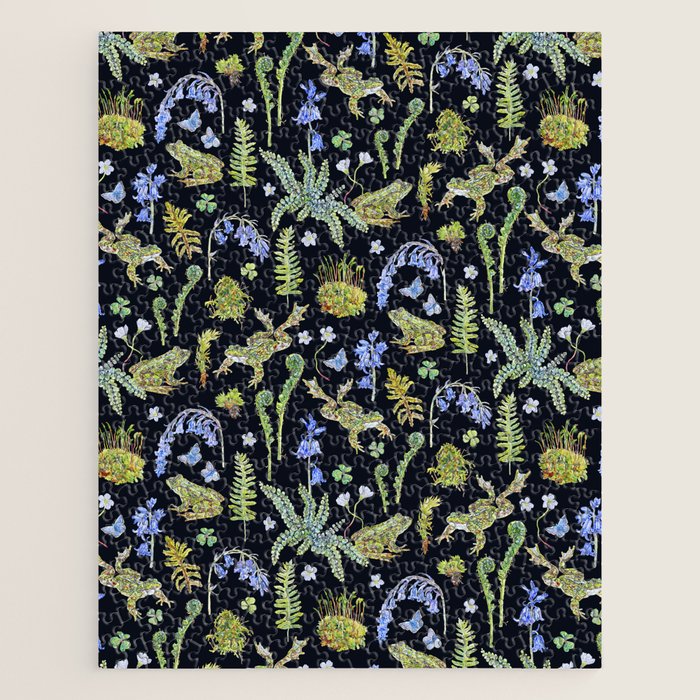 Frolicking Frogs and Ferns Jigsaw Puzzle Gallery Image 1