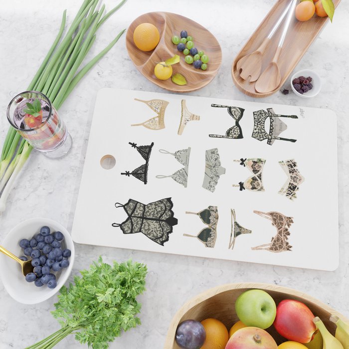 Lingerie Collage Cutting Board Gallery Image 2