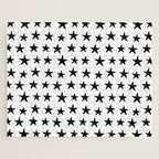 Star Pattern Black On White Jigsaw Puzzle Gallery Image 1
