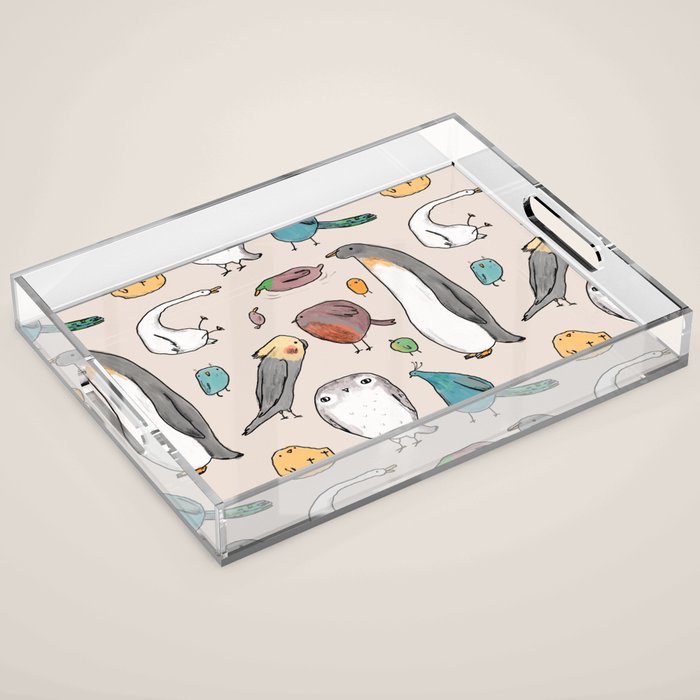 Lump Birds Acrylic Tray Gallery Image 1