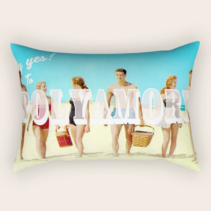 Say yes! To Polyamory Rectangular Pillow Gallery Image 1