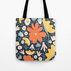 Orange flowers Tote Bag Gallery Image 1