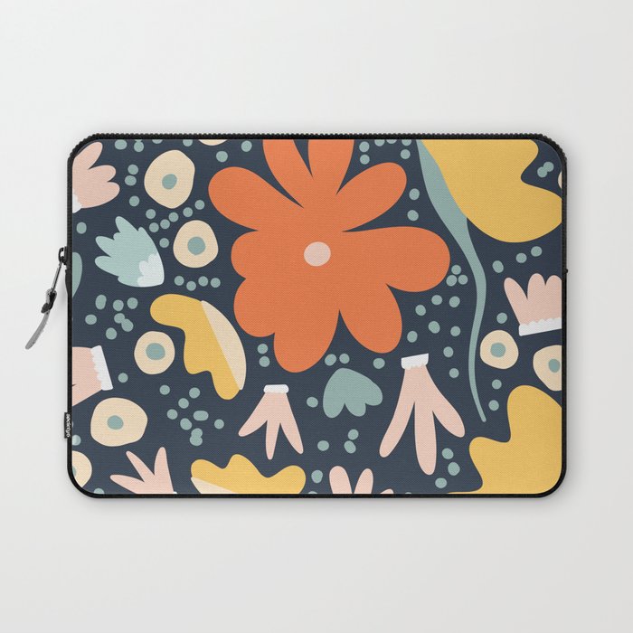 Orange flowers Laptop Sleeve Gallery Image 1