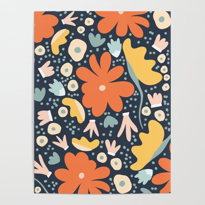 Orange flowers Poster Gallery Image 1