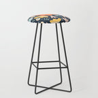 Orange flowers Stool Gallery Image 1